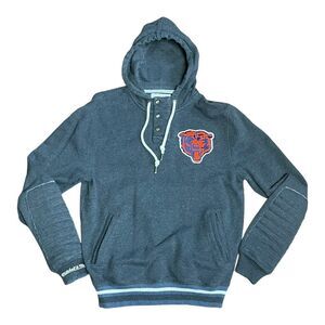 NFL Mitchell & Ness Chicago Bear Pullover Hoodie Football Men's Sz M Sport